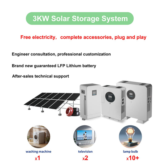 3KW Solar Storage System: Run Your Home Free of Grid Bills