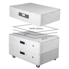 51.2V 300Ah Stackable LiFePO4 Battery for Home Energy Storage